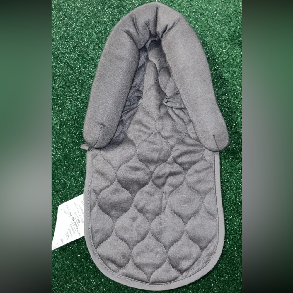 Gray Quilted Infant Head Rest For Car Seats Or Lounging